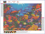 Full Diamond Painting kit - Underwater world sea turtle