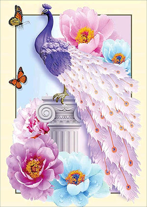 Full Diamond Painting kit - Beautiful peacock