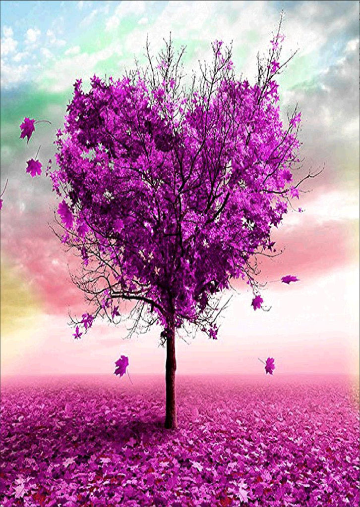 Full Diamond Painting kit - Heart tree