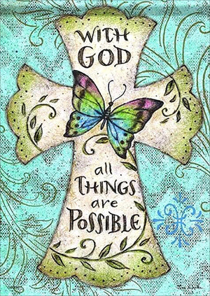 Full Diamond Painting kit - With god All things are possible