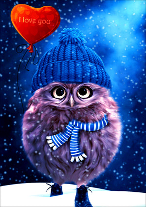 Full Diamond Painting kit - Cute owl