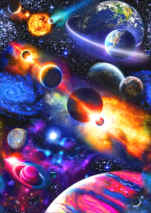 Full Diamond Painting kit - Splendid planets