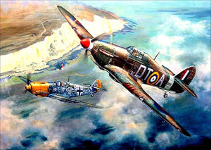 Full Diamond Painting kit - Military aircraft