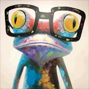 Full Diamond Painting kit - Frog with glasses