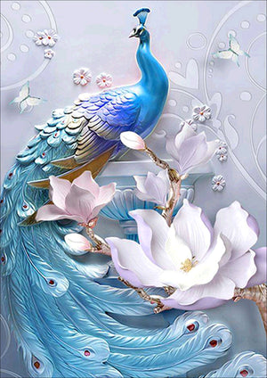 Full Diamond Painting kit - Beautiful peacock