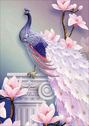 Full Diamond Painting kit - Beautiful peacock
