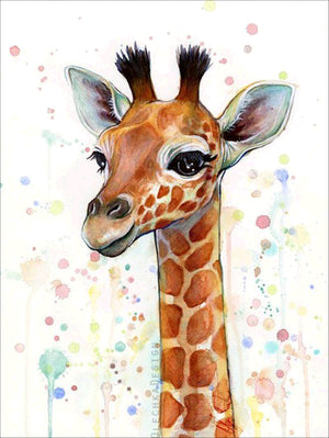 Full Diamond Painting kit - Cute giraffe