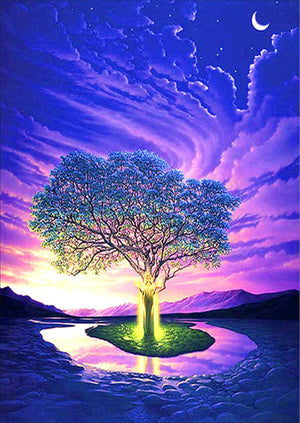 Full Diamond Painting kit - Colorful tree
