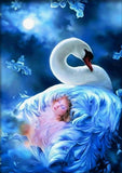 Full Diamond Painting kit - Swan girl