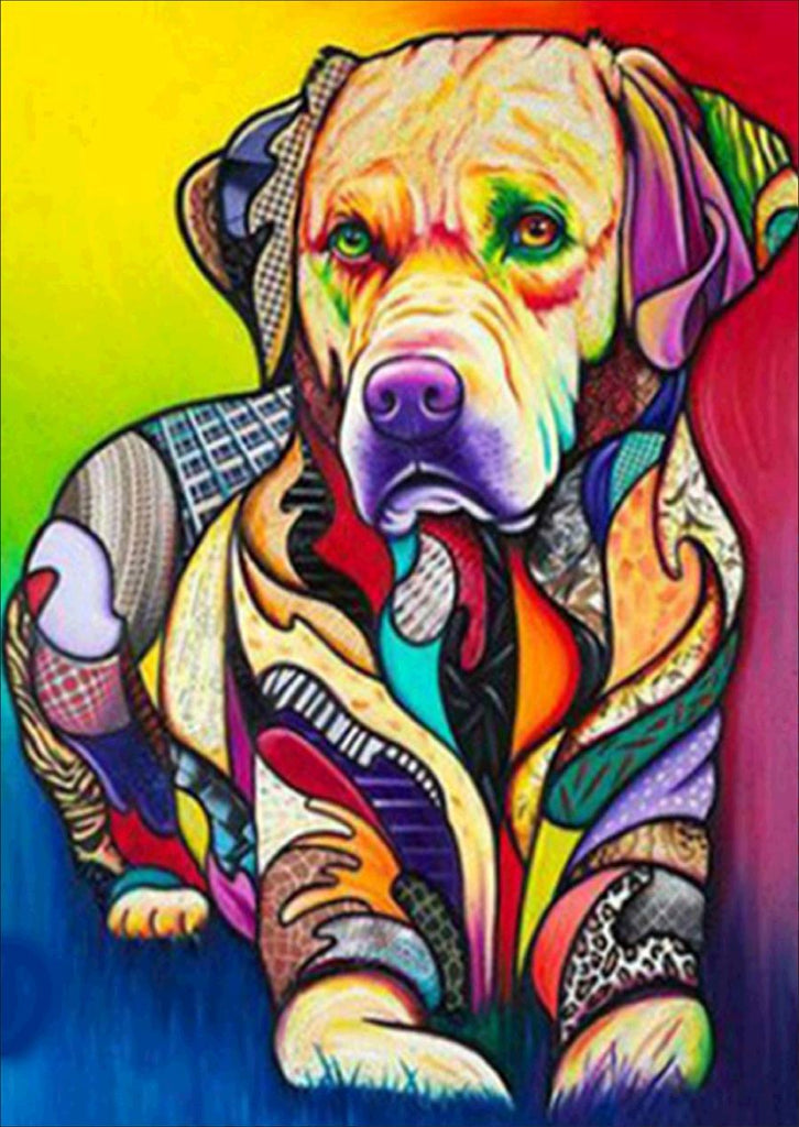 Full Diamond Painting kit - Color dog
