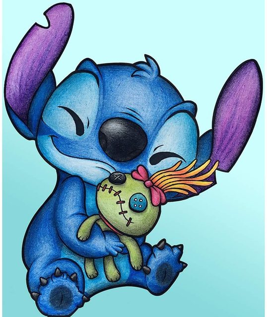 Full Diamond Painting kit - Stitch