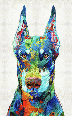 Full Diamond Painting kit - Doberman