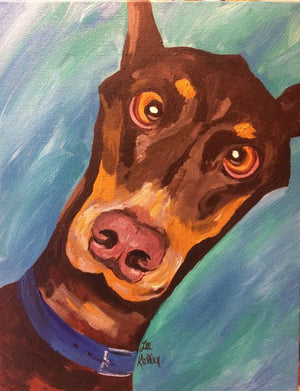 Full Diamond Painting kit - Doberman