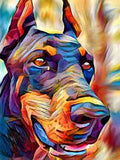 Full Diamond Painting kit - Doberman