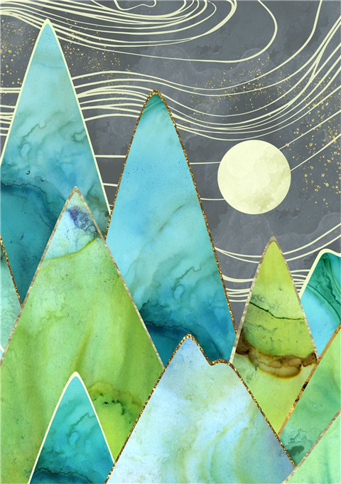 Full Diamond Painting kit - Abstract landscape