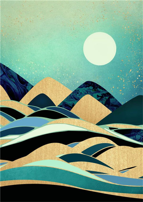 Full Diamond Painting kit - Abstract landscape