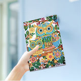 Diamond Painting Notebook Kit, DIY Diamond Art Painting Special Shape Crystal Diamond Partial Mosaic Crafts Notebook Kit