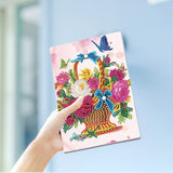 Diamond Painting Notebook Kit, DIY Diamond Art Painting Special Shape Crystal Diamond Partial Mosaic Crafts Notebook Kit