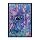 Diamond Painting Notebook Kit, 5D DIY Diamond Art Painting Special Shape Crystal Artificial Diamond Partial Mosaic Crafts Notebook Kit