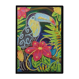 Diamond Painting Notebook Kit, 5D DIY Diamond Art Painting Special Shape Crystal Artificial Diamond Partial Mosaic Crafts Notebook Kit