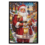 DIY Diamond Painting Christmas Theme Notebook Kit, Diamond Cover Blank Page, 5D Crystal Water Diamond Art, Perfect Gift for Friends and Family