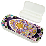 1Pc DIY Diamond Painting Stationery Box Kit Festival Style, 5D Round and Special Shaped Crystal Diamond Art Pencil Box, Perfect Handmade Gift