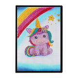 Diamond Painting Notebook Kit, 5D DIY Diamond Art Painting Special Shape Crystal Artificial Diamond Partial Mosaic Crafts Notebook Kit