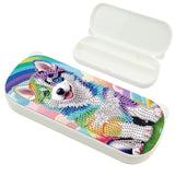 1Pc DIY Diamond Painting Stationery Box Kit Exquisite Patterns, 5D Round and Special Shaped Crystal Diamond Art Pencil Box, Perfect Handmade Gift