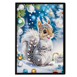 DIY Diamond Painting Christmas Theme Notebook Kit, Diamond Cover Blank Page, 5D Crystal Water Diamond Art, Perfect Gift for Friends and Family