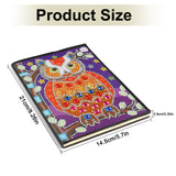Diamond Painting Notebook Kit, 5D DIY Diamond Art Painting Special Shape Crystal Artificial Diamond Partial Mosaic Crafts Notebook Kit
