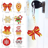 5 Pieces DIY Diamond Painting Keychains Kit, 5D Round Special Shaped Diamond Diamond Art Key Chain Ornaments, Creative Handmade Gifts