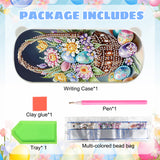 1Pc DIY Diamond Painting Stationery Box Kit Festival Style, 5D Round and Special Shaped Crystal Diamond Art Pencil Box, Perfect Handmade Gift
