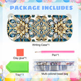 DIY Diamond Painting Stationery Box Kit|Blue Yellow Flowers
