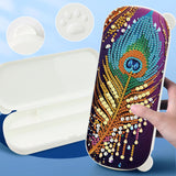 DIY Diamond Painting Stationery Box Kit|Peacock Feather
