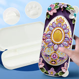 1Pc DIY Diamond Painting Stationery Box Kit Festival Style, 5D Round and Special Shaped Crystal Diamond Art Pencil Box, Perfect Handmade Gift