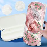 1Pc DIY Diamond Painting Stationery Box Kit Exquisite Patterns, 5D Round and Special Shaped Crystal Diamond Art Pencil Box, Perfect Handmade Gift