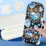 DIY Diamond Painting Stationery Box Kit|Blue Diamond Love