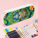 DIY Diamond Painting Stationery Box Kit|Insect Green Leaves