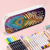 DIY Diamond Painting Stationery Box Kit|Peacock Feather