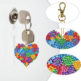 6 Pieces 5D Diamond Painting Keychains Kits Diamond Art Key Chains , DIY Art Key Pendant Ornament Art Crafts Decor