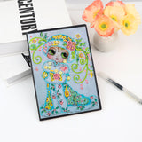 Diamond Painting Notebook Kit, 5D DIY Diamond Art Painting Special Shape Crystal Artificial Diamond Partial Mosaic Crafts Notebook Kit