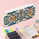 DIY Diamond Painting Stationery Box Kit|Blue Yellow Flowers