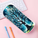 1Pc DIY Diamond Painting Stationery Box Kit Exquisite Patterns, 5D Round and Special Shaped Crystal Diamond Art Pencil Box, Perfect Handmade Gift