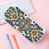 DIY Diamond Painting Stationery Box Kit|Blue Yellow Flowers