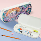 1Pc DIY Diamond Painting Stationery Box Kit Exquisite Patterns, 5D Round and Special Shaped Crystal Diamond Art Pencil Box, Perfect Handmade Gift