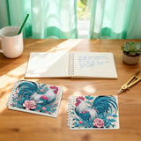 2 Pack DIY Diamond Painting Spiral Mini Sketchbook Kit, Portable Special Shaped Diamond Art Diamond Painting Notebook Kit for Adults