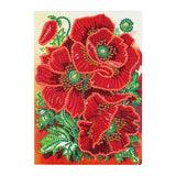 Diamond Painting Notebook Kit, 5D DIY Diamond Art Painting Special Shape Crystal Artificial Diamond Partial Mosaic Crafts Notebook Kit