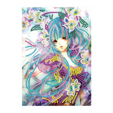 Diamond Painting Notebook Kit, 5D DIY Diamond Art Painting Special Shape Crystal Artificial Diamond Partial Mosaic Crafts Notebook Kit