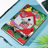 Diamond Painting Notebook Kit, DIY Diamond Art Painting Special Shape Crystal Diamond Partial Mosaic Crafts Notebook Kit