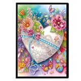 Diamond Painting Notebook Kit, DIY Diamond Art Painting Special Shape Crystal Diamond Partial Mosaic Crafts Notebook Kit